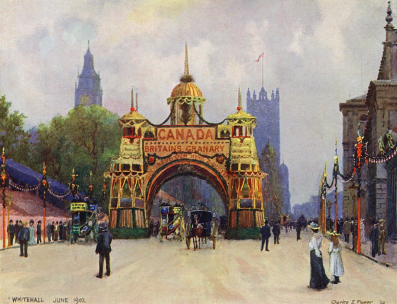 El Arco Canadiense, Whitehall, en junio de 1902 de Charles Edwin Flower