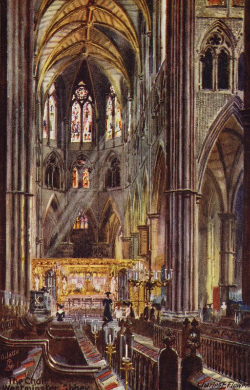 El Coro, Abadía de Westminster de Charles Edwin Flower