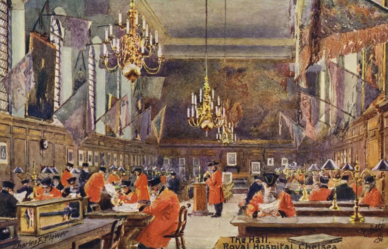 El Salón, Hospital Real Chelsea de Charles Edwin Flower