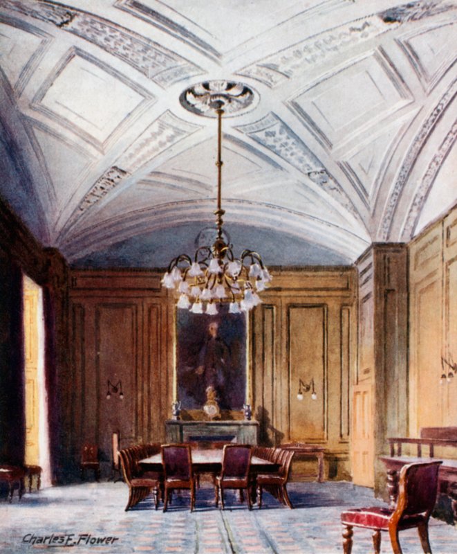 El comedor de estado, No 10 Downing Street de Charles Edwin Flower