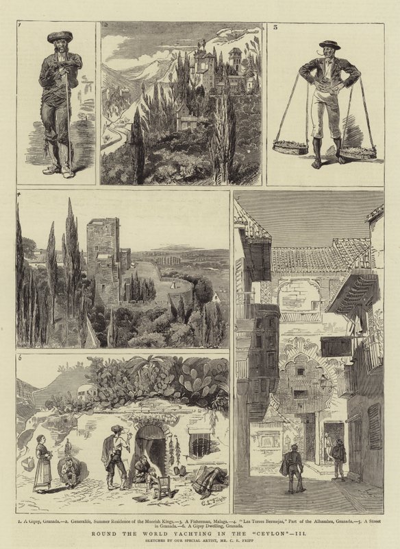 Yate alrededor del mundo en el Ceylon, III de Charles Edwin Fripp