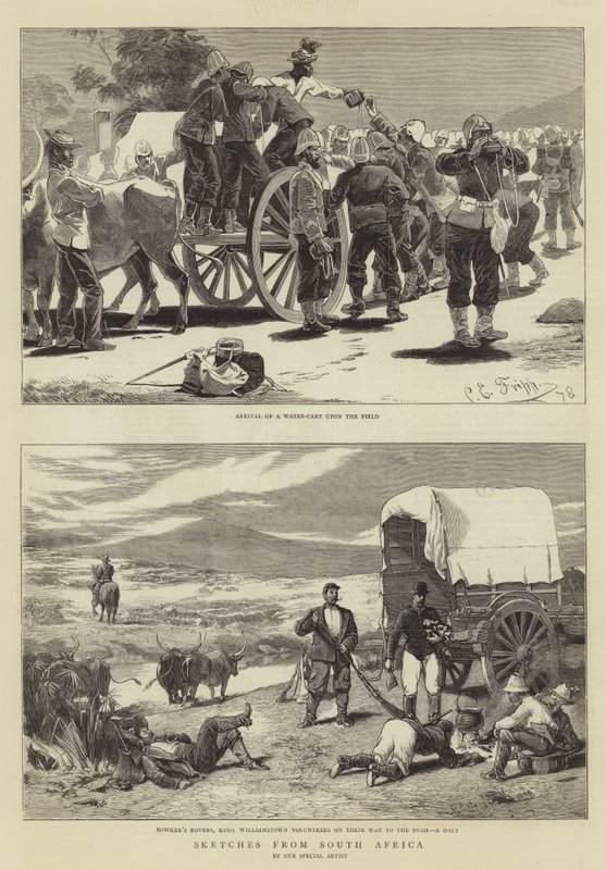 Bocetos de Sudáfrica de Charles Edwin Fripp