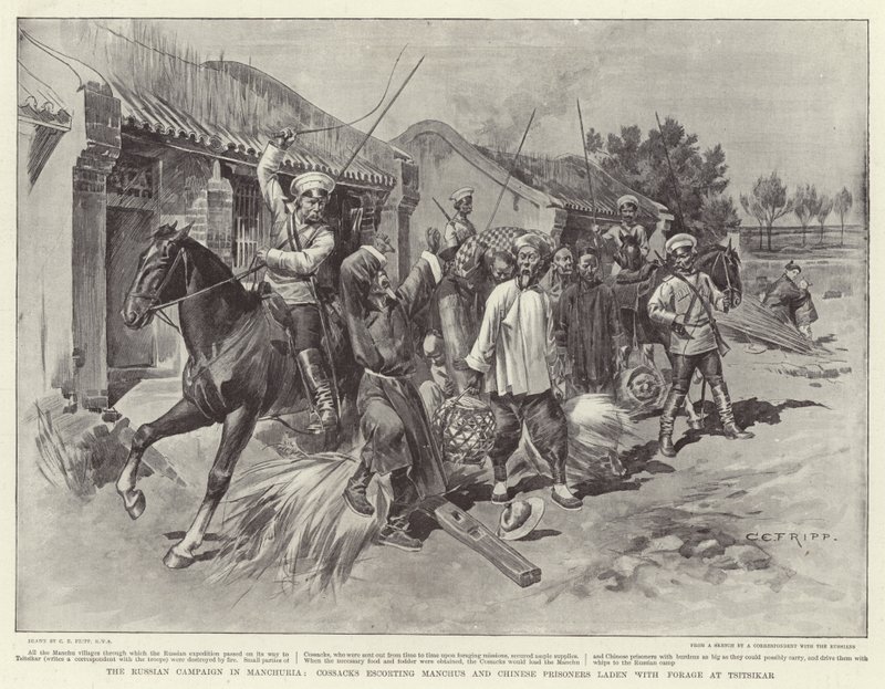 La campaña rusa en Manchuria de Charles Edwin Fripp