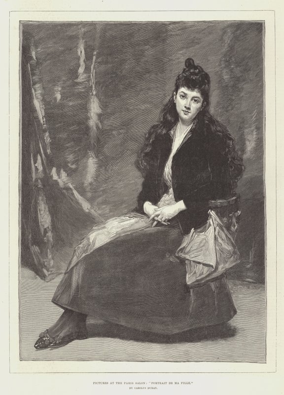 Cuadros en el Salón de París, Retrato de mi hija de Charles Emile Auguste Carolus Duran