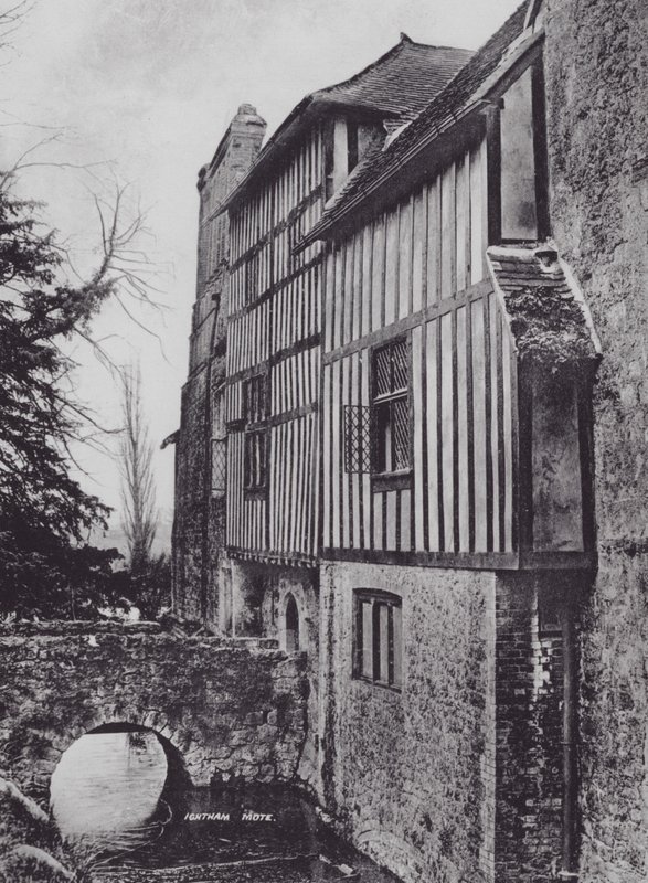 Ightham Mote (foto en b/n) de Charles Essenhigh Corke