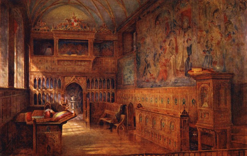 Casa Knole: La Capilla (litografía en color) de Charles Essenhigh Corke