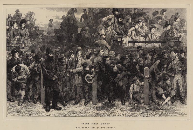 ¡Aquí vienen!, el Derby, 1871, En el curso de Charles Green
