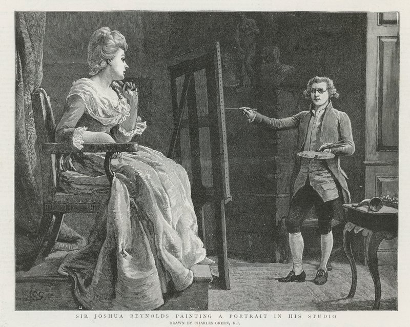 Sir Joshua Reynolds en Londres de Charles Green