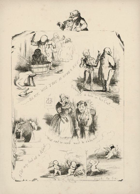 Página de Proverbios con imágenes de Charles H Bennett de Charles Henry (after) Bennett