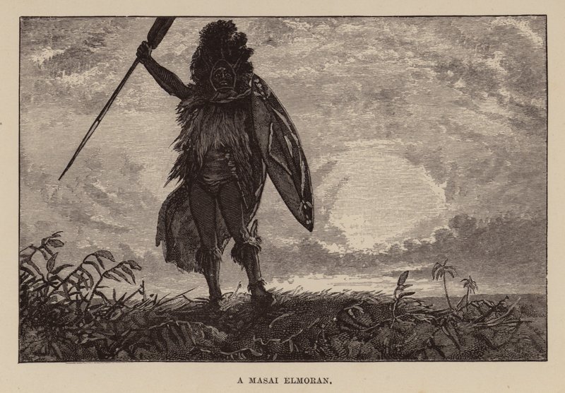 Ilustración para Allan Quatermain por H Rider Haggard (grabado) de Charles Henry Malcolm Kerr