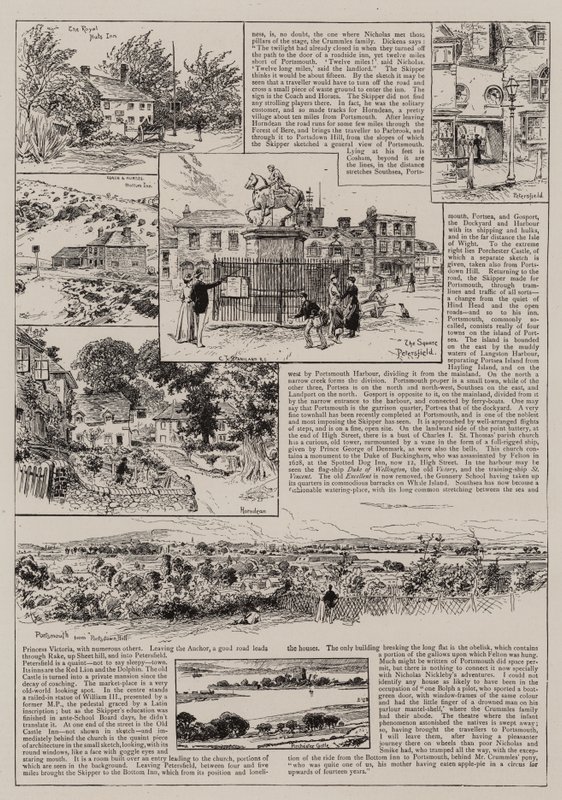 A Portsmouth con Nicholas Nickleby y Smike de Charles J. Staniland