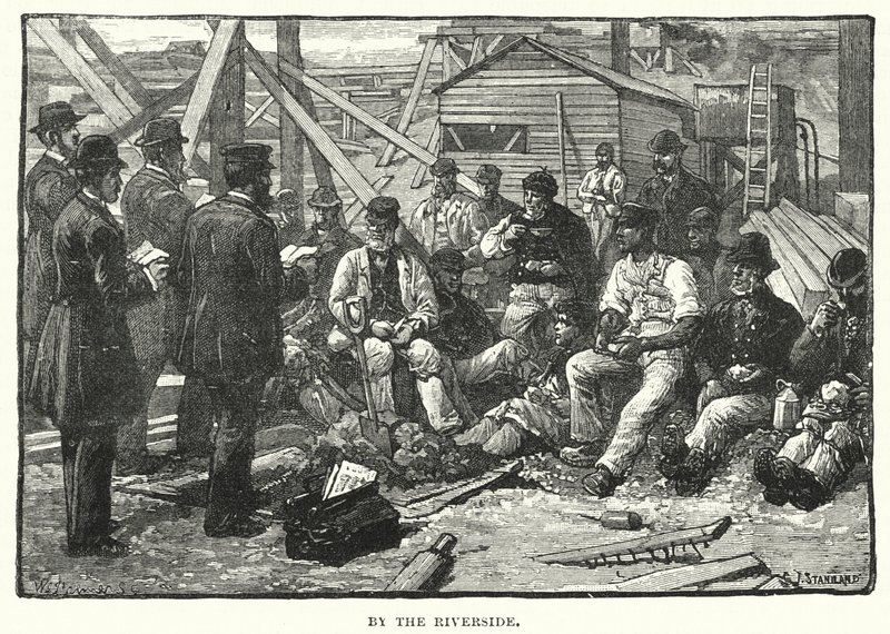 Junto al río de after Charles J. Staniland