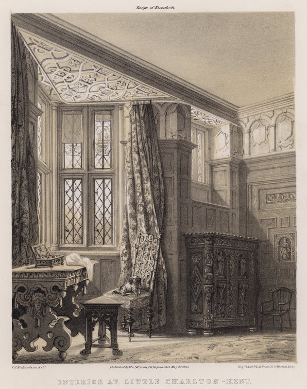 Interior en Little Charlton, Kent de Charles James Richardson