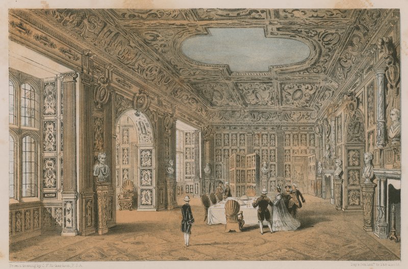 La Sala Dorada, Holland House de Charles James Richardson