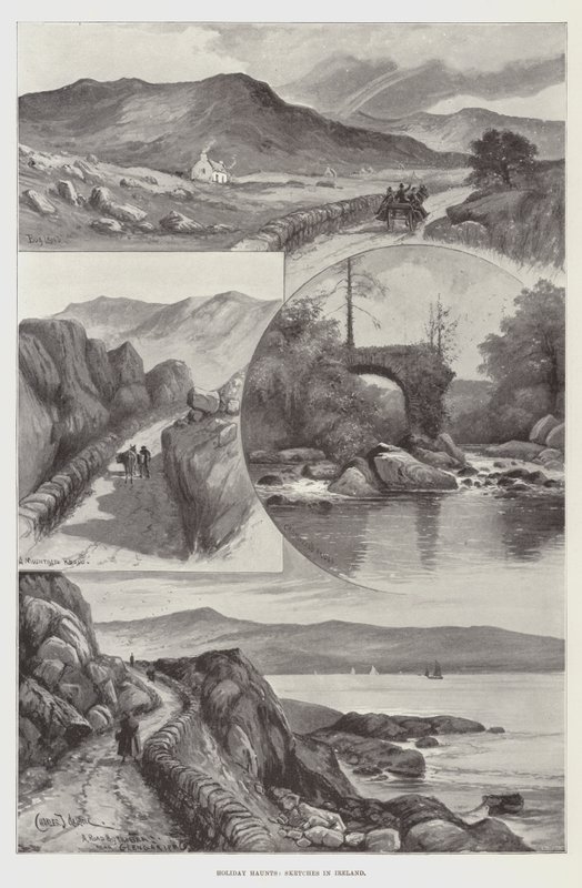 Refugios de vacaciones, bocetos en Irlanda de Charles John de Lacy