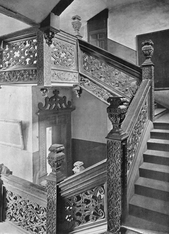 Una escalera de trabajo de correa elaborado de Charles Latham