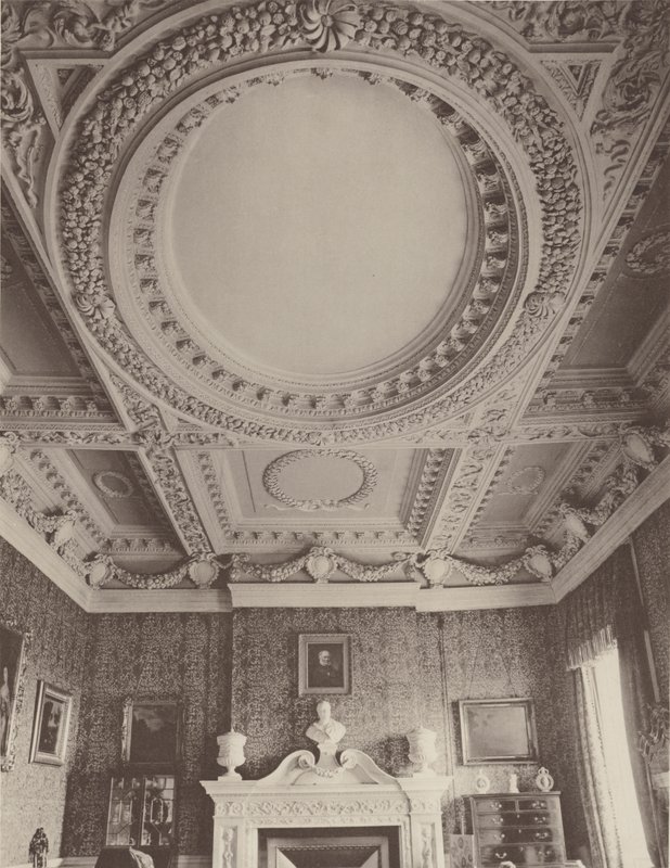 Coleshill, Berkshire, Interior del Salón de Charles Latham