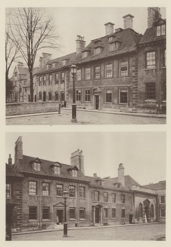 Casas cerca de la Iglesia de St Georges, Stamford de Charles Latham