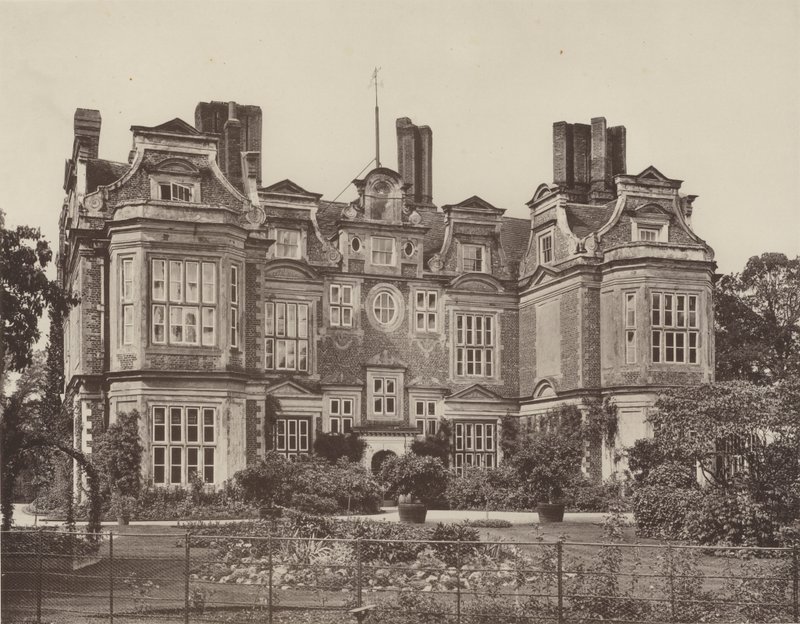 Swateley Hall, Uxbridge, el Frente del Jardín de Charles Latham