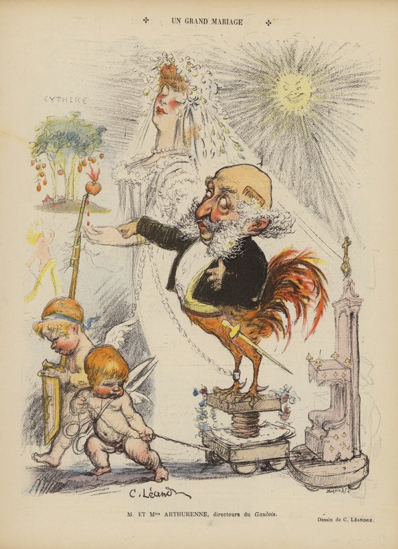 Un gran matrimonio. Ilustración para Le Rire de Charles Leandre