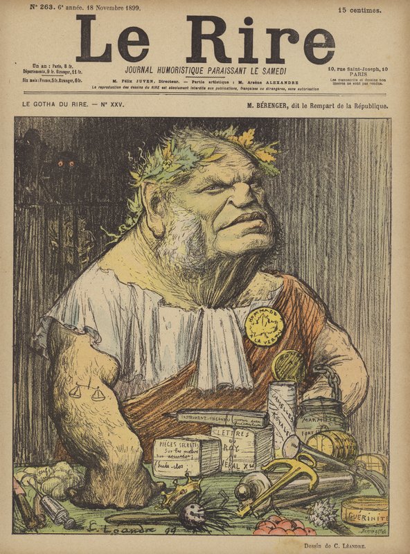 Berenger, Ilustración para Le Rire de Charles Leandre