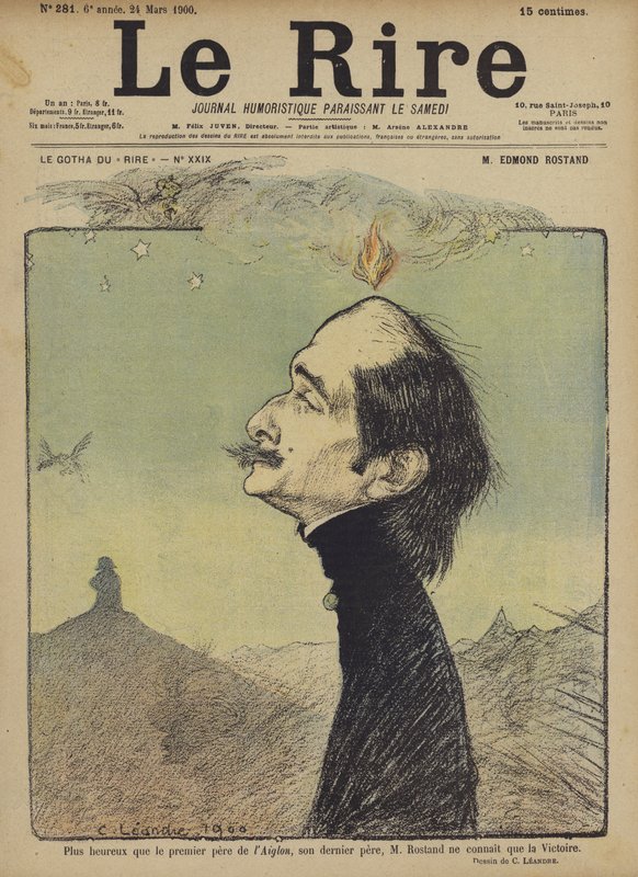 Edmond Rostand, Ilustración para Le Rire de Charles Leandre