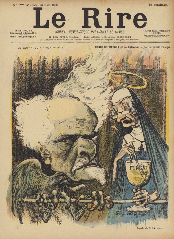Henri Rochefort, Ilustración para Le Rire de Charles Leandre