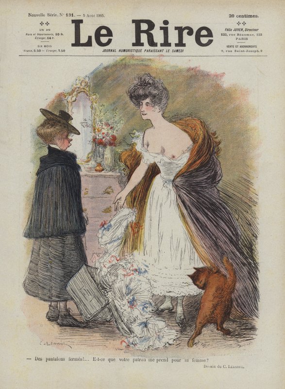 Ilustración para Le Rire de Charles Leandre