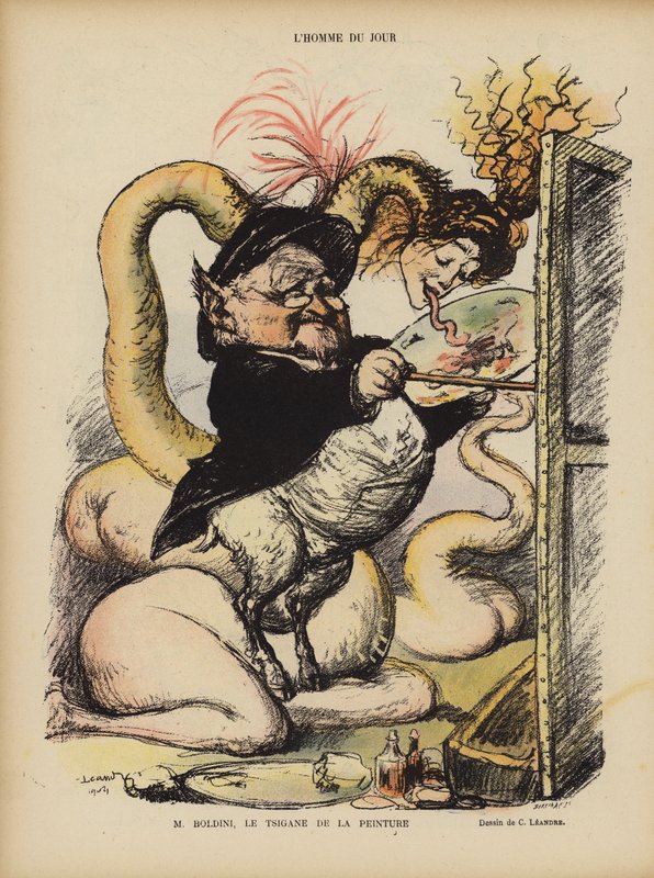 Ilustración para Le Rire de Charles Leandre