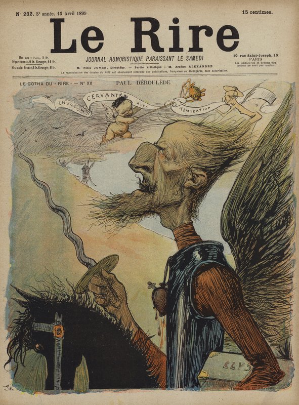 Paul Deroulede, Ilustración para Le Rire de Charles Leandre