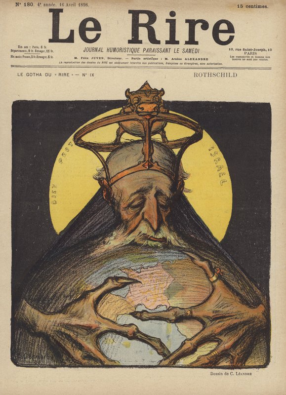 Rothschild, Ilustración para Le Rire de Charles Leandre