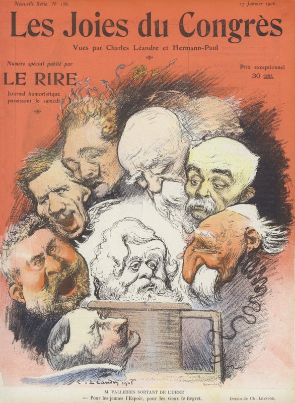 Las alegrías del congreso. Ilustración para Le Rire de Charles Leandre
