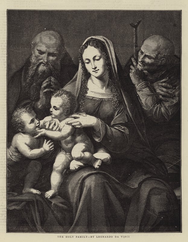 La Sagrada Familia, por Leonardo da Vinci de Charles Maurand