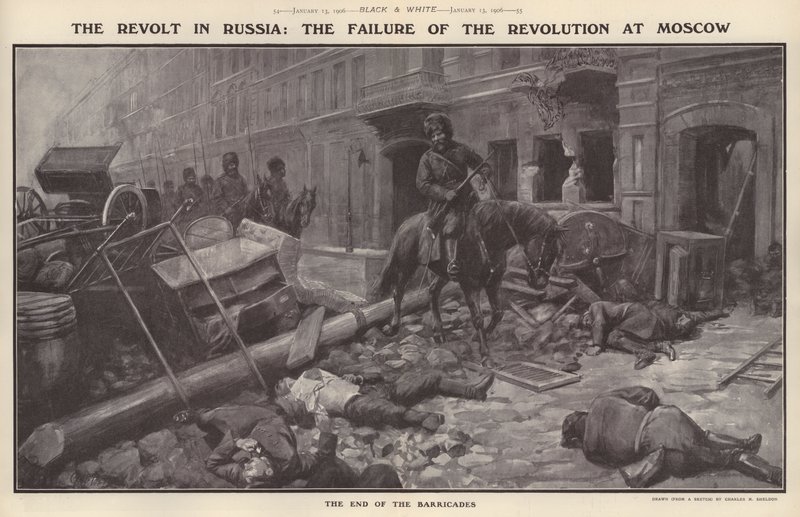 La revuelta en Rusia: El fracaso de la revolución en Moscú de Charles Mills (after) Sheldon