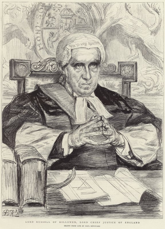 Lord Russell de Killowen (litografía) de Charles Paul (after) Renouard