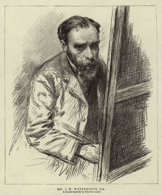 Mr J W Waterhouse, RA de Charles Paul (after) Renouard