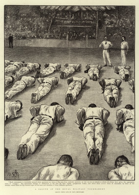 Un Saludo en el Torneo Militar Real de Charles Paul Renouard