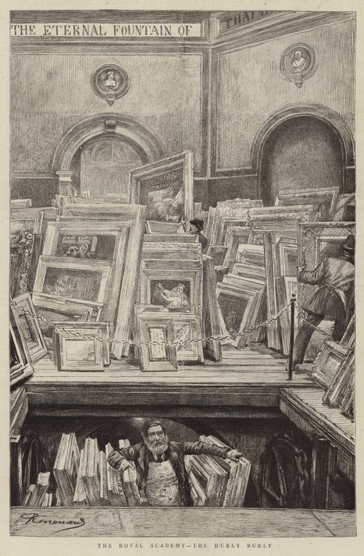 La Real Academia, el Alboroto de Charles Paul Renouard