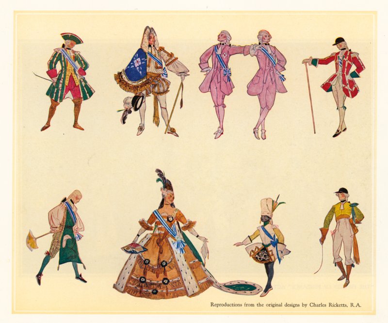Diseños originales para Los Gondoleros de Charles Ricketts