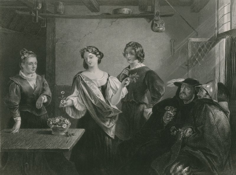 Florizel y Perdita, Cuento de invierno de Charles Robert Leslie