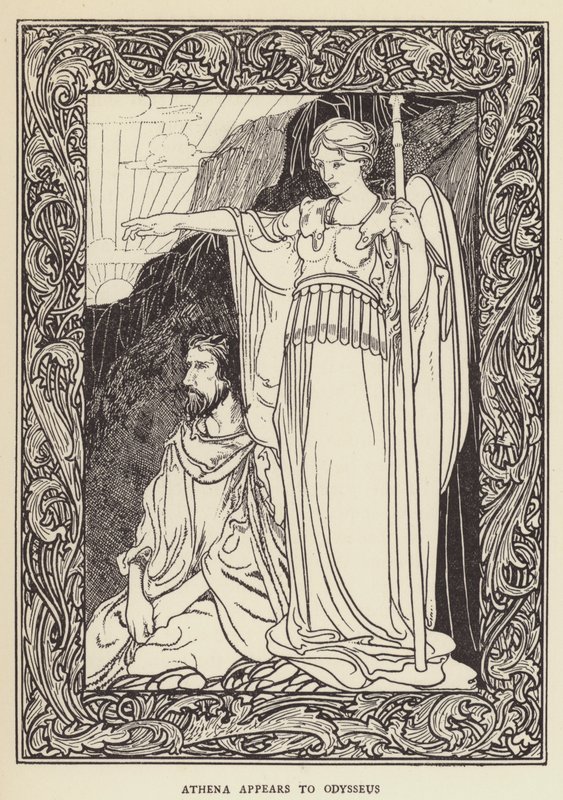 Atenea aparece a Odiseo de Sir John Charles Robinson