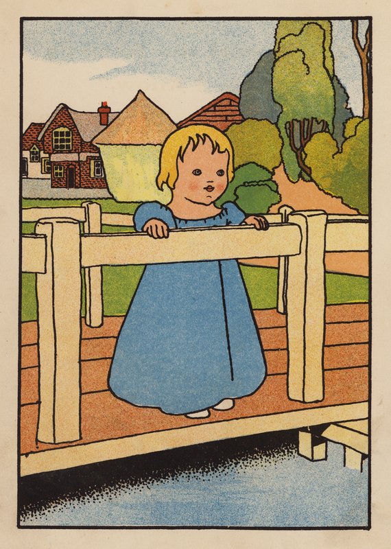 Ilustración para Babes and Birds (litografía en color) de Charles Robinson