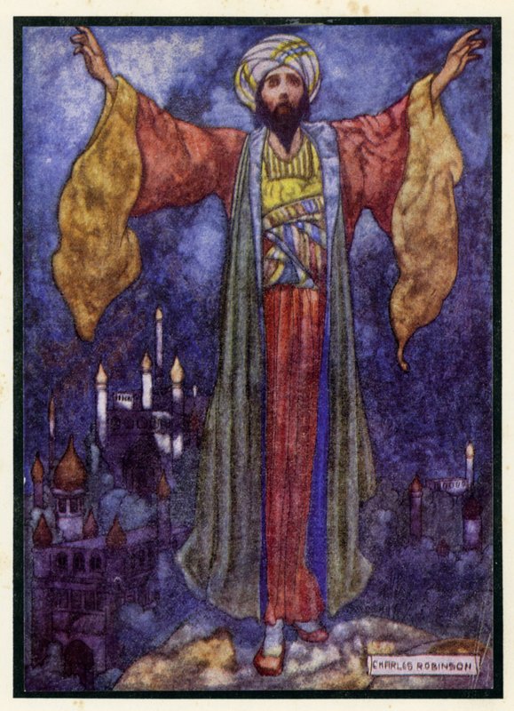 Ilustración para El Rubaiyat de Omar Khayyam de Charles Robinson