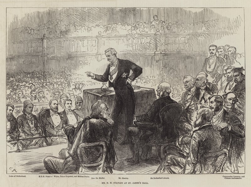 El Sr. H M Stanley en el Salón de St James de Sir John Charles Robinson
