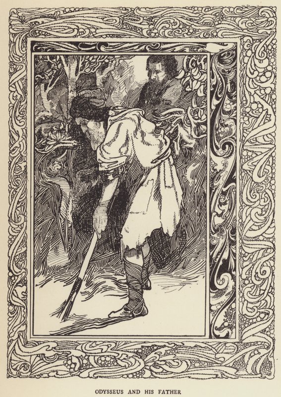Odiseo y su padre de Sir John Charles Robinson