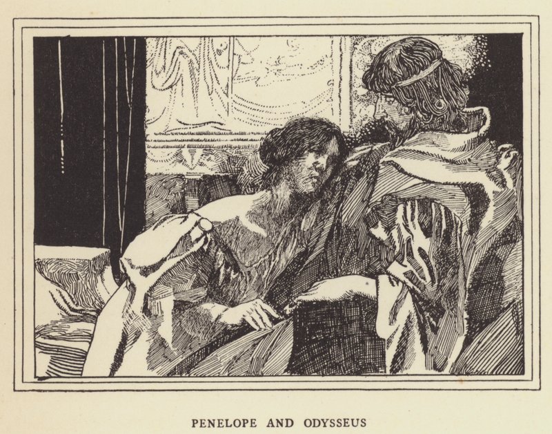 Penélope y Odiseo de Sir John Charles Robinson
