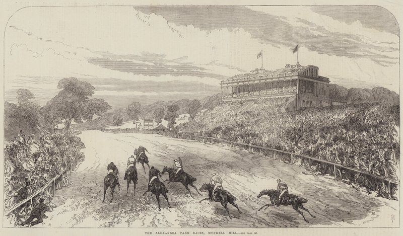 Las carreras del parque Alexandra, Muswell Hill de Sir John Charles Robinson