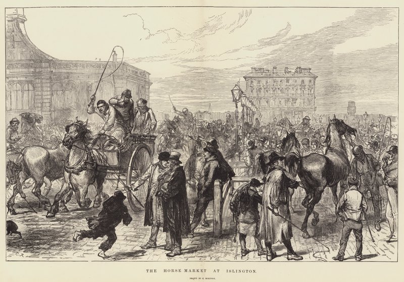 El Mercado de Caballos en Islington de Sir John Charles Robinson
