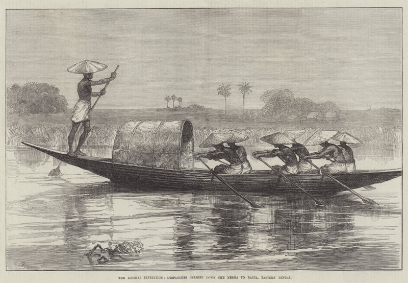 La Expedición Looshai, Despachos llevados por el Megna a Dacca, Bengala Oriental de Sir John Charles Robinson