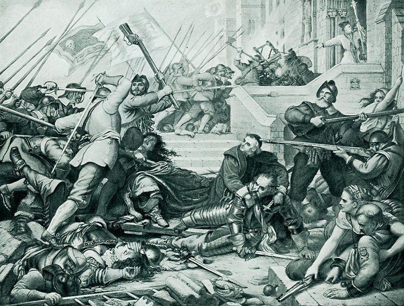 La defensa de Basing House de Charles West Cope